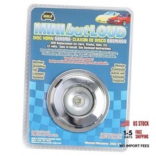 Model 250-2T MINI but LOUD Horn 110dB High-Tone 12V Car Horn Kit Chrome