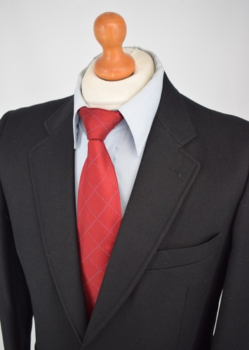Mens Black Vintage Jaeger Pure Wool Blazer / Jacket Size UK 40R. - Picture 6 of 9