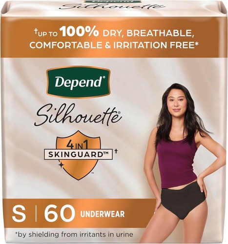 Depend Silhouette Incontinence Postpartum Underwear for Women Maximum S/M/L/XL ✅ - Picture 4 of 12