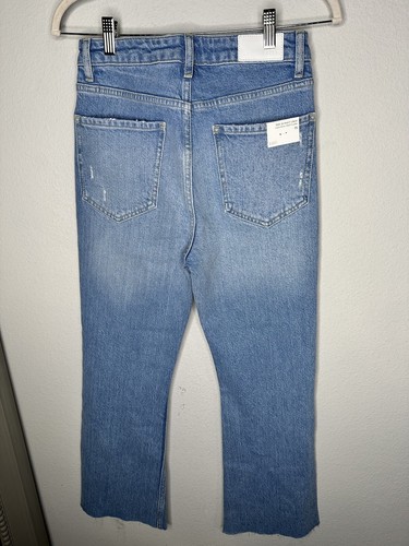 NWT Rails The Sunset Crop High Rise Crop Flare Raw Hem Size 25 - Picture 4 of 7