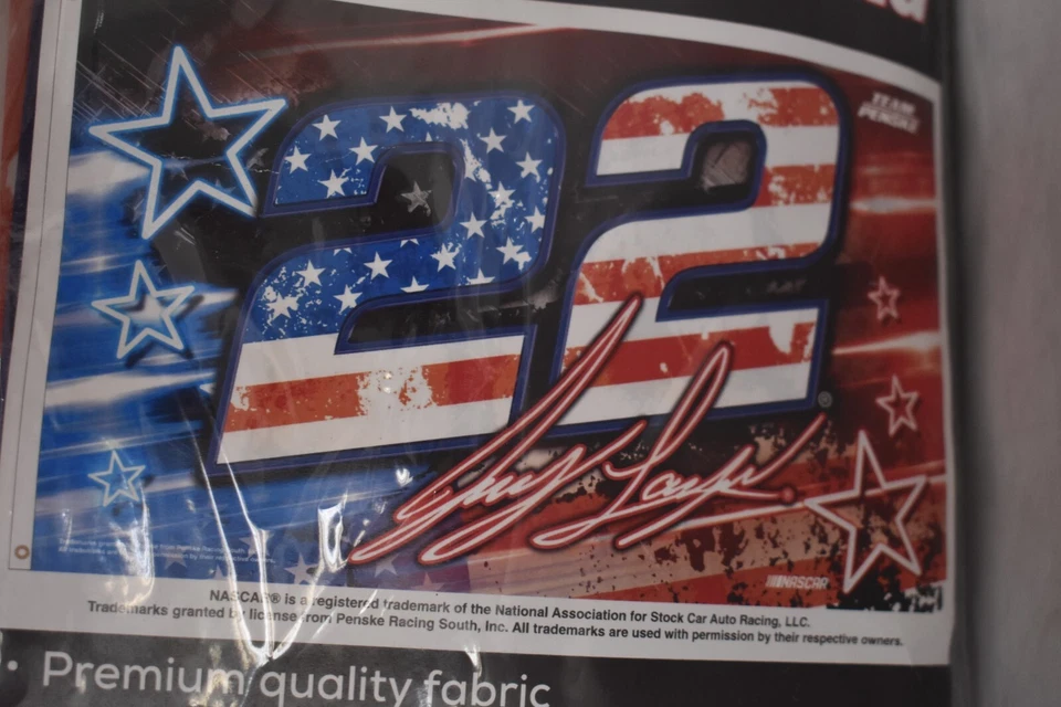 WinCraft Joey Logano #22 Patriótico 3' x 5' Bandera de lujo de una cara de Nascar Foto 2 de 4