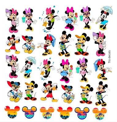 Disney Sommer Nail Art Wasser Aufkleber