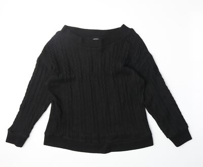 Muskatnuss Damen schwarz Polyestermischung Sweatshirt Größe 12-Größe 12/14