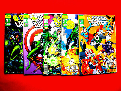COMIC Dino 90er Jahre GREEN LANTERN 5 Hefte  N° 2,3,4,6,7