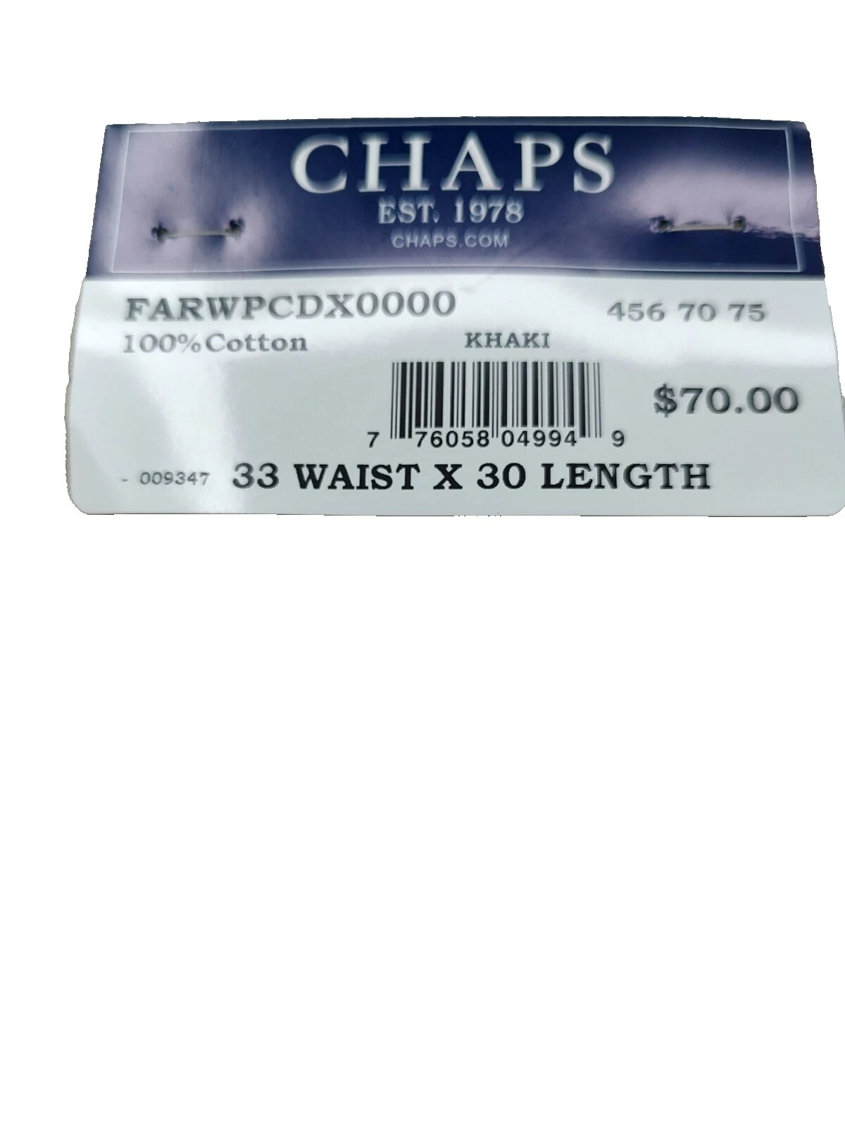 Chaps 33 Size Pants for Men