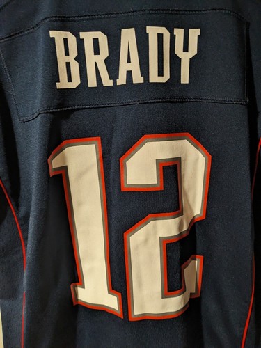 Tom Brady Super Bowl New England Patriots Kids Medium Blue Jersey - Picture 7 of 7