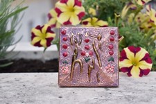 "Dancers" Painted Copper Unique Mixture Contemporary  Traditional