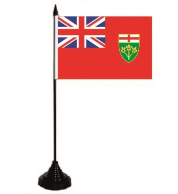 Tischflagge Ontario  Tischfahne Fahne Flagge 10 x 15 cm