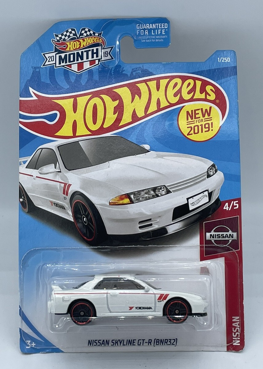 HOT WHEELS NISSAN SKYLINE GT-R BNR32 MATTEL 1/250 2019 White TOY