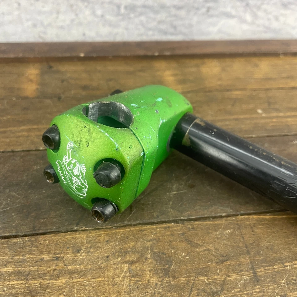 Mongoose Maurice Stem Green Old School BMX Freestyle Potts Neck Quill Alloy - Image 4 of 4