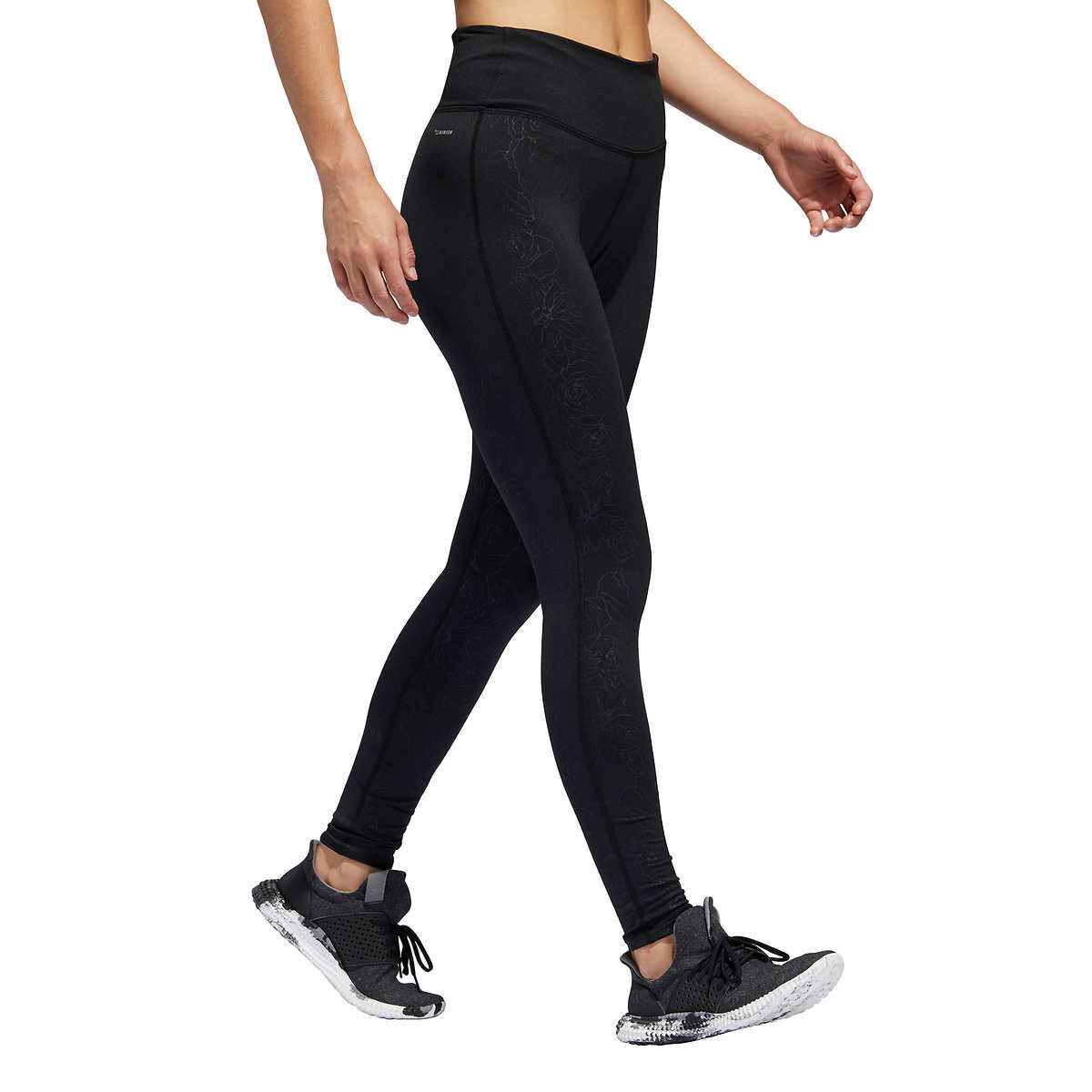 adidas Climawarm Floral Embossed Cold Weather Tight Black XL Leggings for  sale online | eBay