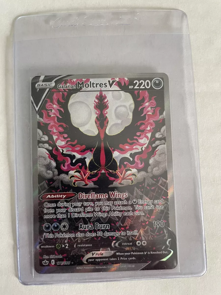 Galarian Moltres V (177/198) [Sword & Shield: Chilling Reign] PSA 9