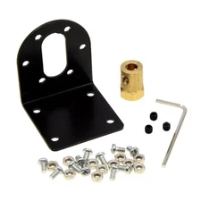 37mm Dc Geared Motor Mounting Bracket Holder + 6mm Hex Coupling +wrench+screws