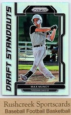 2021 Panini Prizm Draft Picks #DS-MU Max Muncy Draft Standouts Silver Prizm
