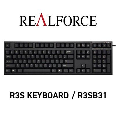 Topre REALFORCE R3S Keyboard R3SB31 USB US ANSI 45g Black | eBay