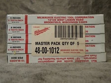 (50-pk) 48-00-1012 Milwaukee 6" 6-TPI Sawzall Reciprocating Saw Blades (BN29)