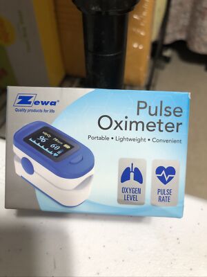 Zewa 21601 (FS20C) Portable Finger Pulse Oximeter, Blue/White 682891216014VL