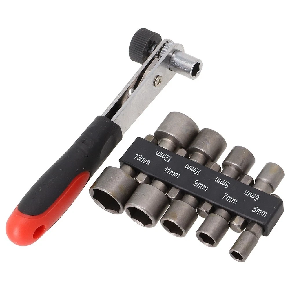 Socket wrench for drill outlet