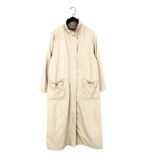 Gil Bret Sympatex Vintage Beige Full Zip All Weather Long Overcoat - Size 14