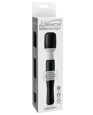 Pipedream Wanachi Mini Wand Massager – Black Waterproof Multi-Speed Vibrator