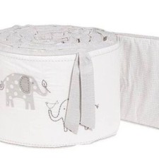 Pottery Barn Elephant Animal Room Decor Baby Kids White  Gray Grey
