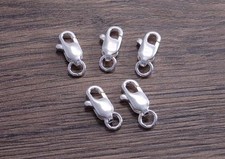 One Sterling Silver 11mm Lobster Claw Clasp DB2B