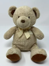 Carter's Just One Year Teddy Bear Rattle Plush Stuffed Animal Prestige Toy 10”