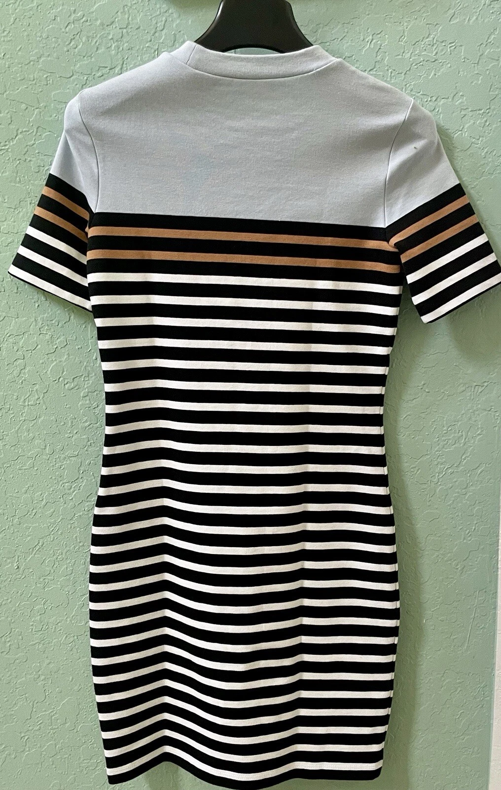 Abito T Alexander Wang a righe manica corta cotone elasticizzato Taglia S