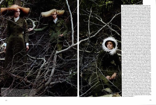 2010 Leibovitz Junya Watanabe Caroline Trentini Karlie Kloss REVISTA EDITORIAL - Imagen 2 de 2
