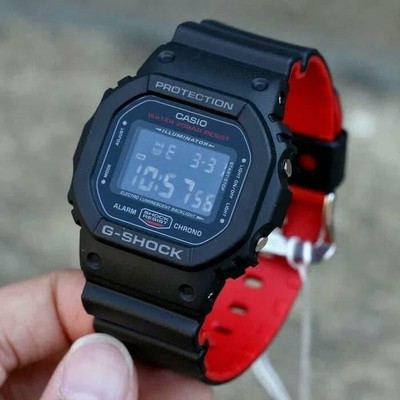 Casio G-Shock DW-5600HR-1D Black x Red Heritage Color Series Digital Men's  Watch 4549526137808 | eBay