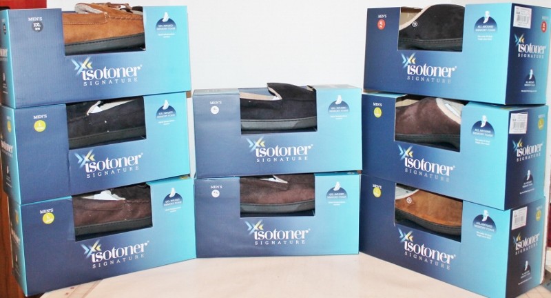 isotoner signature memory foam slippers