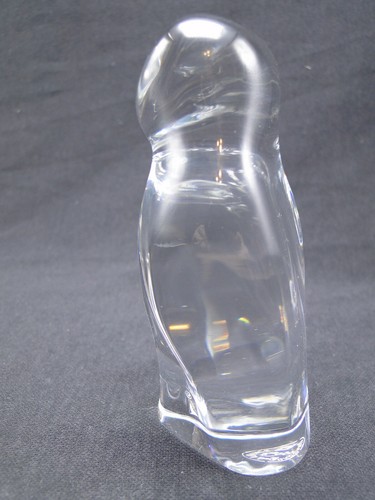 Baccarat France Owl Figurine Paperweight 4¼in Clear Polished Crystal - Picture 4 of 7