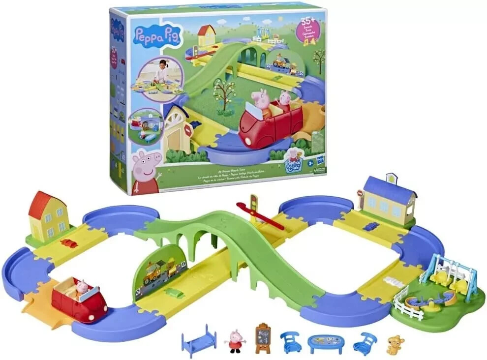Circuit Peppa Pig modulable pour occuper votre enfant calmement à la maison