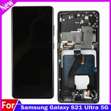 OLED For Samsung Galaxy S21 Ultra 5G SM-G998U LCD Touch Screen Assembly w/Frame