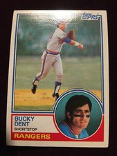 1983 Topps #565 Rangers Bucky Dent Baseball Card