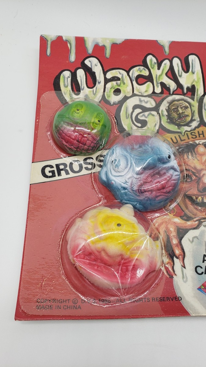 Vintage 1986 Wacky Ghoulies Weirdos Mad Balls Knock Off Vending