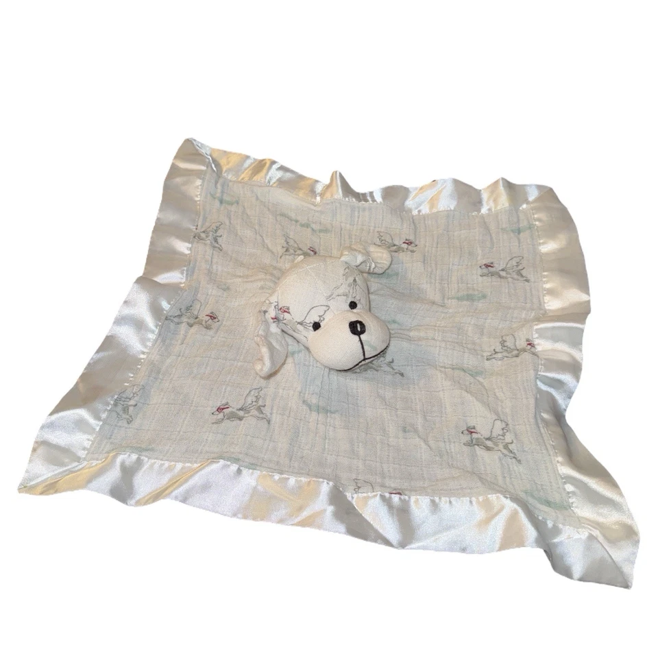 Manta de seguridad de peluche Aden + Anais cachorro perro volador Lovey Foto 2 de 4