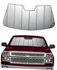 Windshield Sun Shade for Chevy 14-18 1500/15-19 2500 no LDW metallic