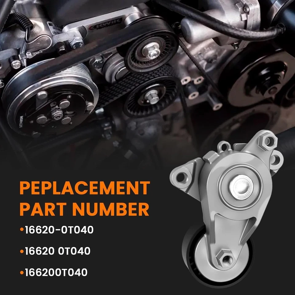 #16620-0T040 Belt Tensioner For 2020-2022 Toyota Corolla 1.8L 2ZRFAE Replaces Foto 3 de 4