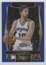 2016-17 Panini Select Concourse Blue Prizm /299 Pau Gasol #27 HOF w5c