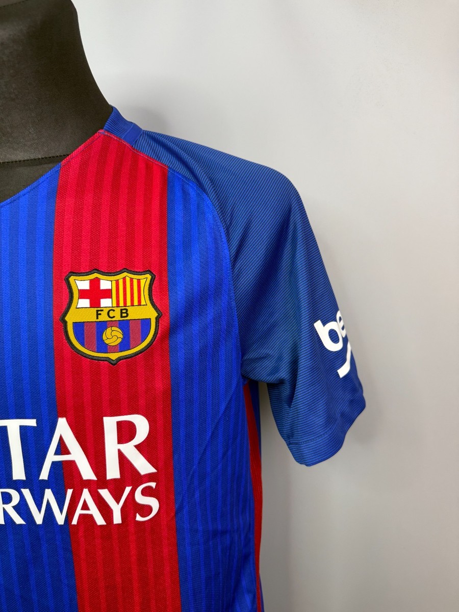 BARCELONA 2016 2017 NEYMAR JR HOME SHIRT FOOTBALL SOCCER JERSEY