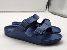 Birkenstock Slide Sandals Shoes Kids Size 1 Blue EVA Buckle Summer Damage