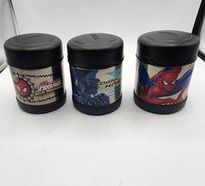 Termo FUNtainer 10 oz frascos de comida Spider-Man y Batman Caballero Oscuro acero inoxidable