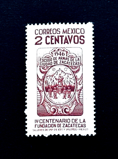 MEXICO Stamp - 1946 Arms of Zacatecas 400 Years Sn 820 MVLH r65