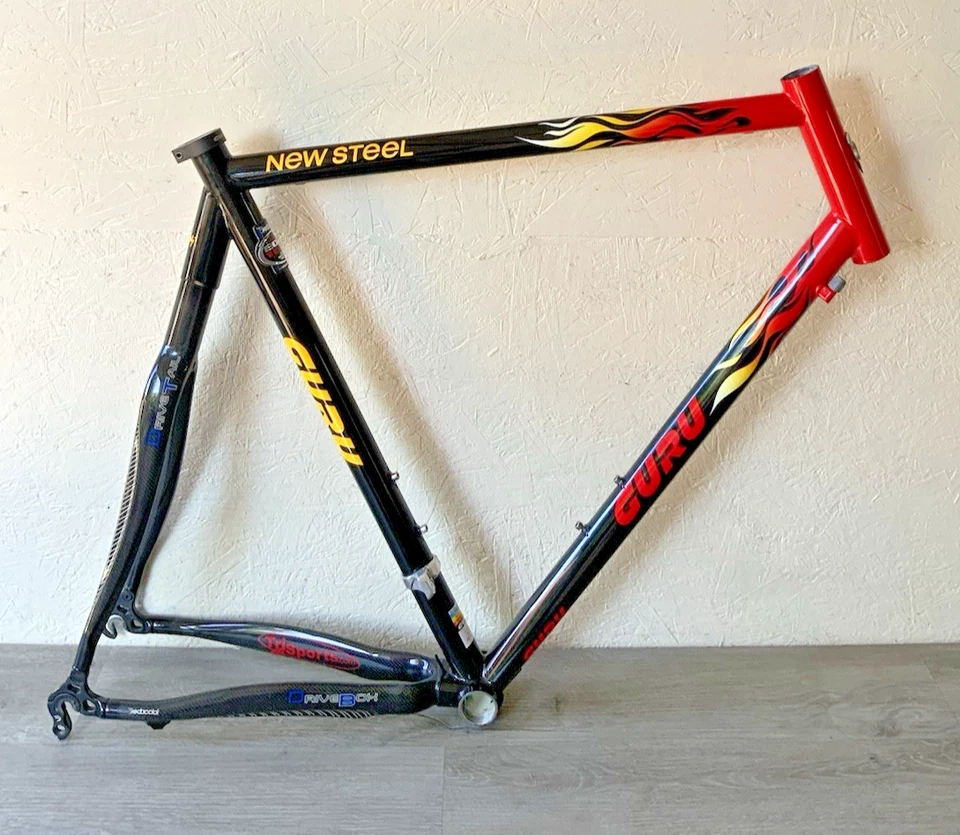 GURU НОВАЯ СТАЛЬНАЯ РАМА XL EOM СТАЛЬ КАРБОНОВЫЕ СТОЙКИ 1,9 КГ 1/8 ГОЛОВНАЯ ТРУБА 130 ПРОСТРАНСТВО - Изображение 2 из 4