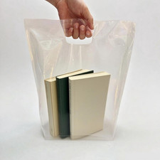 Clear Gift Bags with Handles 15" X 18" Merchandise Bags 50 Pack for Retail, Gift