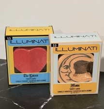 New Illuminati The Lovers Cherry & Moon Hibiscus Tarot Card Bath Bomb 2-pack