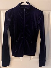 Halara Women s Navy Velour Full Zip Athletic Jacket Size Small