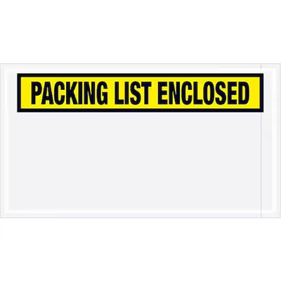 Packing List Envelopes, Yellow, Pk1000, Pl445
