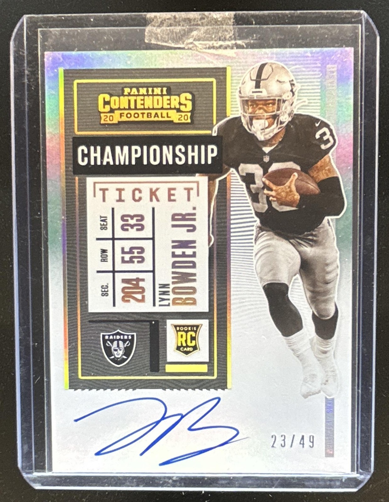 Lynn Bowden Jr. Panini Contenders #129 Autograph Championship